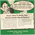 HOWDY DOODY "SIGNAL FLASHER" RING WITH RARELY SEEN PAPER.