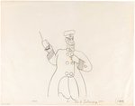 THE BEATLES - YELLOW SUBMARINE OLD FRED PRODUCTION DRAWING ORIGINAL ART PAIR.