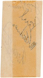 THE BEATLES - PAUL McCARTNEY, GEORGE HARRISON & RINGO STARR SIGNED PAPER.