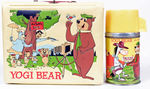 RARE YOGI BEAR VINYL LUNCH BOX W/THERMOS.