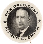 "FOR PRESIDENT ALFRED E. SMITH" 1928 PORTRAIT BUTTON HAKE #2021.