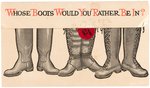 BRYAN & TAFT "WHOSE BOOTS WOULD YOU RATHER BE IN?" ADVERTISING MAILER.