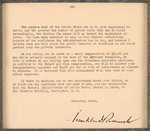 FRANKLIN D. ROOSEVELT SIGNED LETTER APPOINTING PUBLIC WORKS ORGANIZATION ADVISOR IN NEW MEXICO.