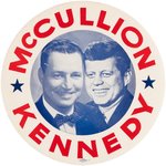 "McCULLION KENNEDY" LARGE AND RARE COATTAIL JUGATE DECAL.