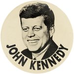 "JOHN KENNEDY" SMILING PORTRAIT BUTTON HAKE #34.