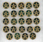 "ROOSEVELT GARNER CLUB" COLLECTION OF 24 STATE BUTTONS.