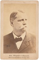 HANCOCK "DEMOCRATIC CANDIDATE FOR PRESIDENT 1880" CABINET CARD.