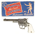 "RED RANGER JR. DIECAST CAP PISTOL"  BOXED.