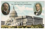 CHAFIN & WATKINS "THE PROHIBITION CANDIDATES" JUGATE POSTCARD.