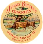 POCKET MIRROR JERSEY BUTTER CRACKERS/ONTARIO BISCUIT CO. BUFFALO, NY.