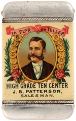 CHANCELLOR CIGAR SALESMAN'S GIVE-AWAY MATCH SAFE C. 1905 PROMOTING "HIGH GRADE TEN CENTER".