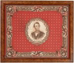 LINCOLN CLASPED HANDS EXCEPTIONAL 1864 BEARDED PORTRAIT BANDANA.