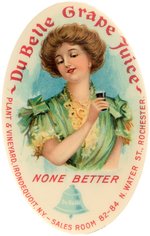 POCKET MIRROR FOR DU BELLE GRAPE JUICE FROM ROCHESTER NEW YORK C. 1910 AND BY BASTIAN BROS.