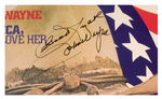 "JOHN WAYNE AMERICA, WHY I LOVE HER" SIGNED RECORD ALBUM.