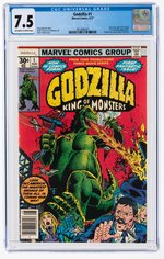 GODZILLA #1 AUGUST 1977 CGC 7.5 VF-.