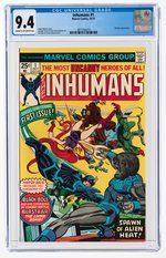 INHUMANS #1 OCTOBER 1975 CGC 9.4 NM.