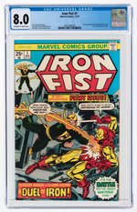 IRON FIST #1 NOVEMBER 1975 CGC 8.0 VF.