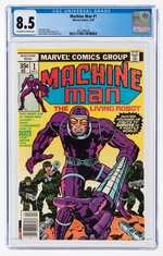 MACHINE MAN #1 APRIL 1978 CGC 8.5 VF+.