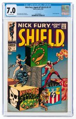 NICK FURY, AGENT OF S.H.I.E.L.D. #1 JUNE 1968 CGC 7.0 FINE/VF.