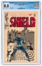 NICK FURY, AGENT OF S.H.I.E.L.D. #4 SEPTEMBER 1968 CGC 8.0 VF.