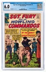 SGT. FURY AND HIS HOWLING COMMANDOS #5 JANUARY 1964 CGC 6.0 FINE (FIRST BARON STRUCKER).