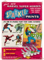 MARVEL KENNER'S SUPER-HEROES SPARKLE PAINTS FACTORY SEALED BOXED SET.