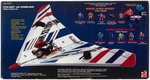 MATTEL SECRET WARS STAR DART GLIDER W/BLACK SPIDER-MAN FACTORY SEALED IN BOX.