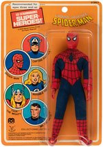 MEGO SPIDER-MAN ON PIN PIN CARD.