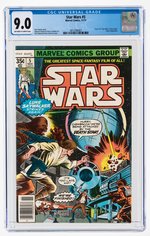 STAR WARS #5 NOVEMBER 1977 CGC 9.0 VF/NM.