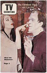 THE MUNSTERS – TV SHOWTIME HISTORIC REGIONAL NEWSPAPER SUPPLEMENT.