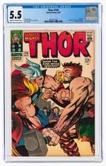 THOR #126 MARCH 1966 CGC 5.5 FINE.