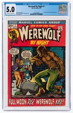 WEREWOLF BY NIGHT #1 SEPTEMBER 1972 CGC 5.0 VG/FINE.