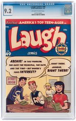LAUGH COMICS #49 FEBRUARY 1952 CGC 9.2 NM-.