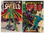 NICK FURY, AGENT OF S.H.I.E.L.D. RUN OF 7 SILVER AGE ISSUES.