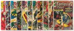 FANTASTIC FOUR LOT OF 14 SILVER AGE ISSUES.