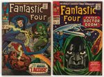 FANTASTIC FOUR LOT OF 14 SILVER AGE ISSUES.