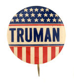 "TRUMAN" GRAPHIC & RARE NAME BUTTON.