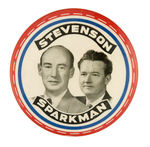 GRAPHIC "STEVENSON SPARKMAN" 3.5" 1952 JUGATE.