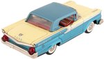 1959 FORD FAIRLANE 500 FOUR DOOR HARDTOP MARUSAN FRICTION TIN CAR.