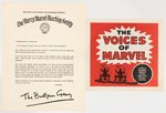 "MERRY MARVEL MARCHING SOCIETY" MARVEL COMICS CLUB PARTIAL KIT.