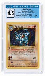 1999 POKÉMON BASE SET MACHAMP 8/102 HOLO SHADOWLESS 1ST EDITION CGC 4.5 VG/EX.