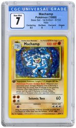 1999 POKÉMON BASE SET MACHAMP 8/102 HOLO 1ST EDITION CGC 7 NM.