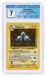 1999 POKÉMON BASE SET MAGNETON 9/102 HOLO UNLIMITED CGC 7 NM.