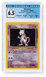 1999 POKÉMON BASE SET MEWTWO 10/102 HOLO UNLIMITED CGC 6.5 EX/NM+.