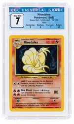 1999 POKÉMON BASE SET NINETALES 12/102 HOLO UNLIMITED CGC 7 NM.