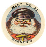 MOTORING SANTA INSTRUCTS "MEET ME AT WARNER'S."