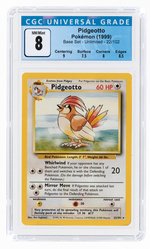 1999 POKÉMON BASE SET PIDGEOTTO 22/102 UNLIMITED CGC 8 NM/MINT.