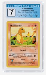 1999 POKÉMON BASE SET CHARMANDER 46/102 SHADOWLESS CGC 7 NM.