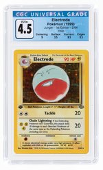 1999 POKÉMON JUNGLE SET ELECTRODE 2/64 HOLO 1ST EDITION CGC 4.5 VG/EX+.