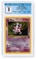 1999 POKÉMON JUNGLE SET MR. MIME 6/64 HOLO UNLIMITED CGC 5 EX.